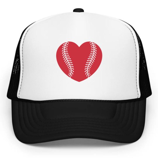 baseball heart hat