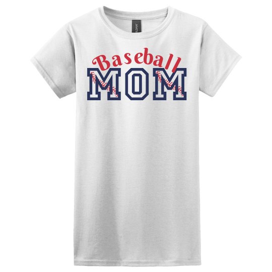 Baseball Seams Mom Tee