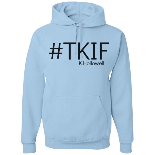 Basic Baby Blue Signature "The Key Is Fitness" Hoodie