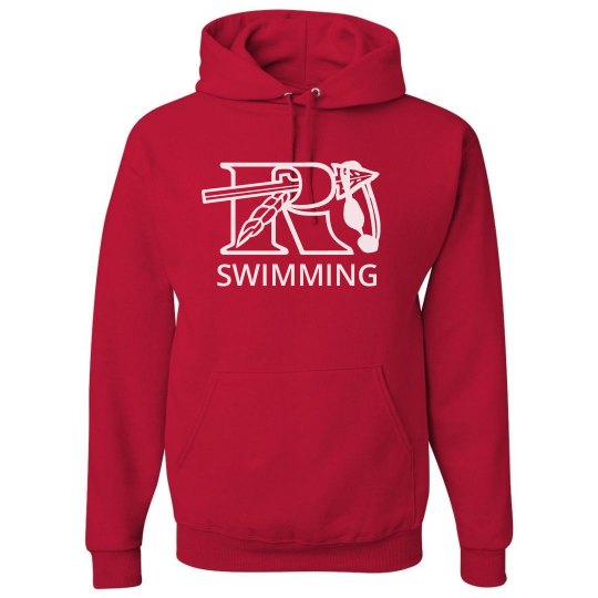 Basic hoodie - Red/White Basic hoodie - Red/White