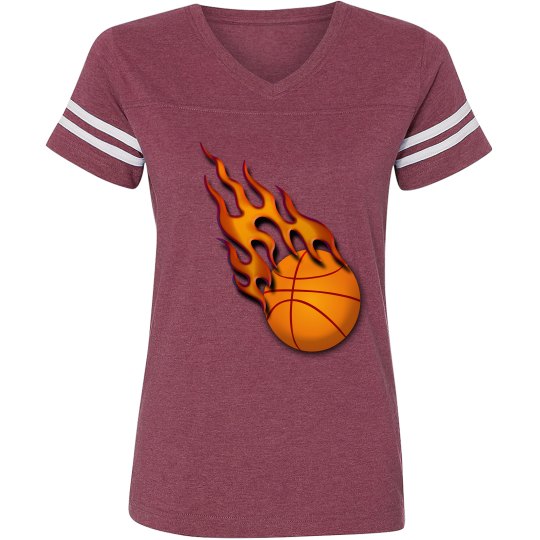 Basketball & Flames