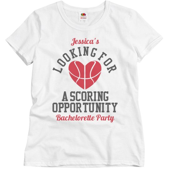 Basketball Bachelorette Party Bridesmaids to Score Tee