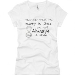 Ladies Slim Fit Basic Promo Jersey Tee