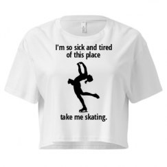 Ladies Festival Cali Crop Top Tee