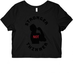 Ladies Slim Fit Crop Top Tee