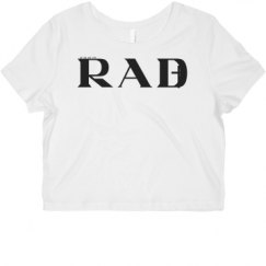 Ladies Slim Fit Crop Top Tee