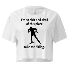 Ladies Festival Cali Crop Top Tee