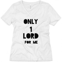 Ladies Relaxed Fit V-Neck Tee