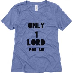 Ladies Relaxed Fit Super Soft Triblend V-Neck Tee