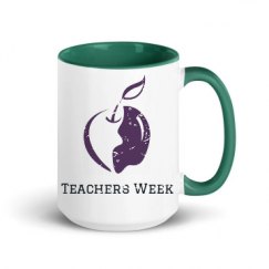 15oz Ceramic Mug with Color Inside