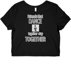 Ladies Slim Fit Crop Top Tee