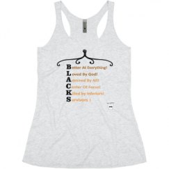 Ladies Slim Fit Super Soft Racerback Triblend Tank