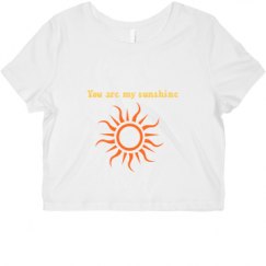 Ladies Slim Fit Crop Top Tee