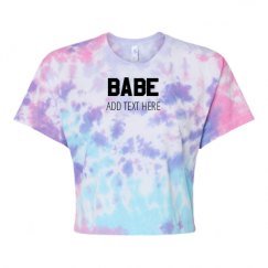 Women's Tie Dye Crop Top Tee