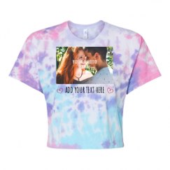 Women's Tie Dye Crop Top Tee