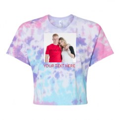 Women's Tie Dye Crop Top Tee