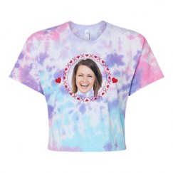 Women's Tie Dye Crop Top Tee