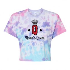 Women's Tie Dye Crop Top Tee