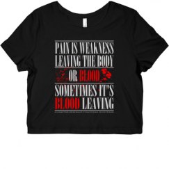 Ladies Slim Fit Crop Top Tee