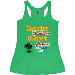 Ladies Slim Fit Super Soft Racerback Triblend Tank