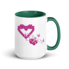 15oz Ceramic Mug with Color Inside