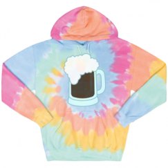 Unisex Tie-Dye Fleece Hoodie