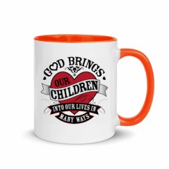 11oz Ceramic Mug with Color Inside