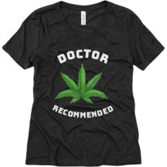 Ladies Relaxed Fit Super Soft Triblend V-Neck Tee