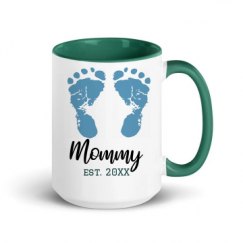15oz Ceramic Mug with Color Inside