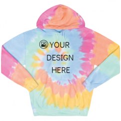 Unisex Tie-Dye Fleece Hoodie
