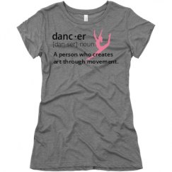 Ladies Slim Fit Super Soft Triblend Tee