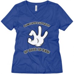 Ladies Relaxed Fit V-Neck Tee