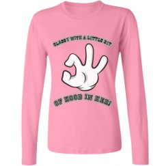 Ladies Relaxed Fit Basic Long Sleeve Tee