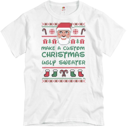 Make A Custom Christmas Sweater T-Shirt 