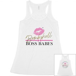 Bombshell Boss Babe White Tee
