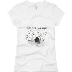 Ladies Slim Fit Basic Promo Jersey Tee