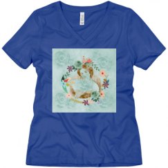 Ladies Relaxed Fit V-Neck Tee