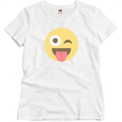 Stuck Out Tongue Winking Eye Tee