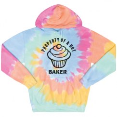 Unisex Tie-Dye Fleece Hoodie