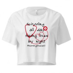 Ladies Festival Cali Crop Top Tee