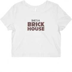 Ladies Slim Fit Crop Top Tee