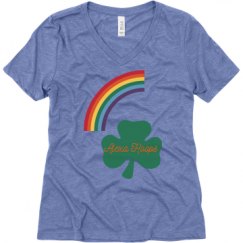 Ladies Relaxed Fit Super Soft Triblend V-Neck Tee