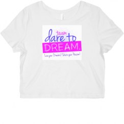 Ladies Slim Fit Crop Top Tee