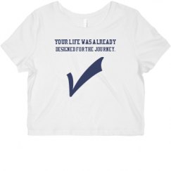 Ladies Slim Fit Crop Top Tee