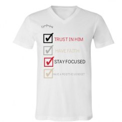 Unisex V-Neck Jersey Tee