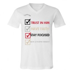 Unisex V-Neck Jersey Tee