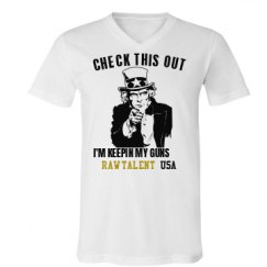 Unisex V-Neck Jersey Tee