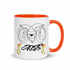 11oz Ceramic Mug with Color Inside