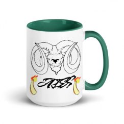 15oz Ceramic Mug with Color Inside