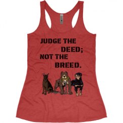 Ladies Slim Fit Super Soft Racerback Triblend Tank